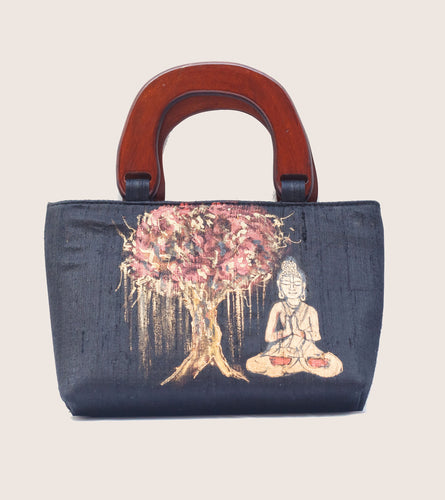Buddha Painted Wooden Handle