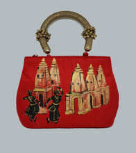 Load image into Gallery viewer, Bharatanatyam Art Painted Bag