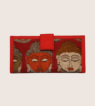 Load image into Gallery viewer, Red Kalamkari Wallet