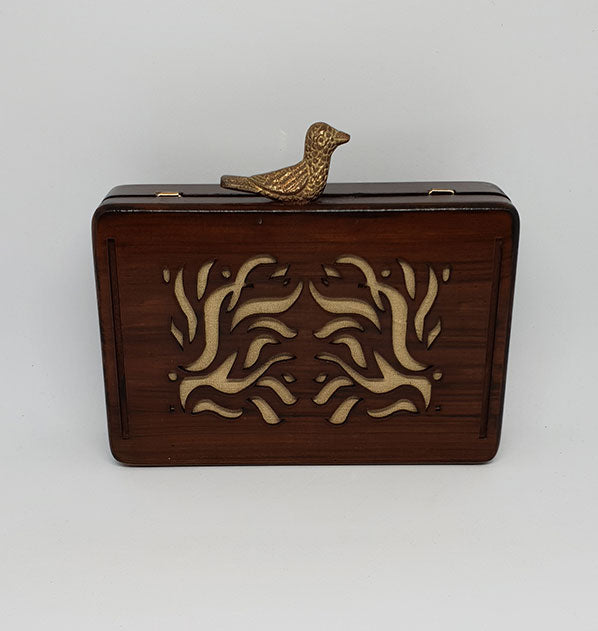 Wooden Box Clutch