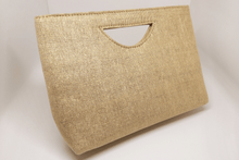 Load image into Gallery viewer, Cream Jute Clutch