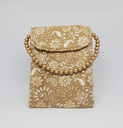 Gold Net Mobile Pouch