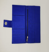 Load image into Gallery viewer, Royal Blue Bordered Wallet