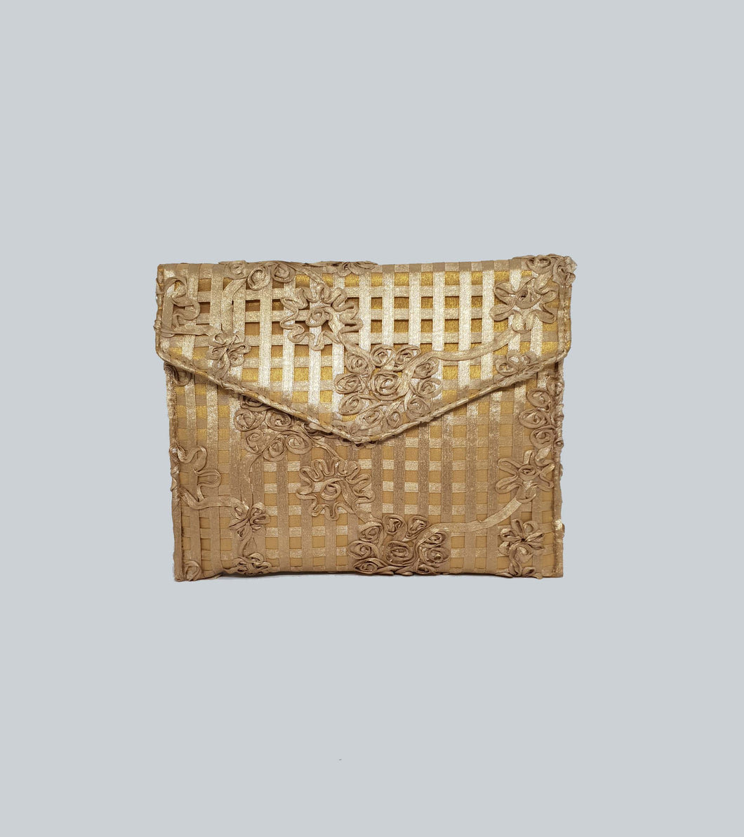 Lace Fabric Envelope Clutch
