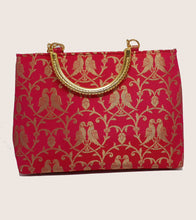 Load image into Gallery viewer, Pink Gold Handle Bag