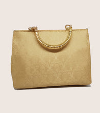 Load image into Gallery viewer, Cream Gold Handle Bag