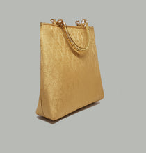 Load image into Gallery viewer, Cream Gold Handle Bag