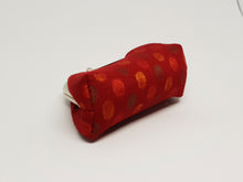 Load image into Gallery viewer, Maroon Polka Coin Purse