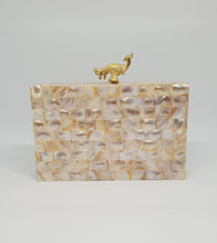 Load image into Gallery viewer, White Pearl Marble Clutch