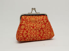 Load image into Gallery viewer, Orange Framed Coin Purse