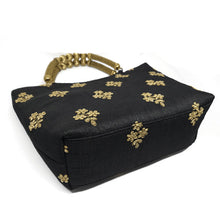 Load image into Gallery viewer, Black Antique Handle Bag